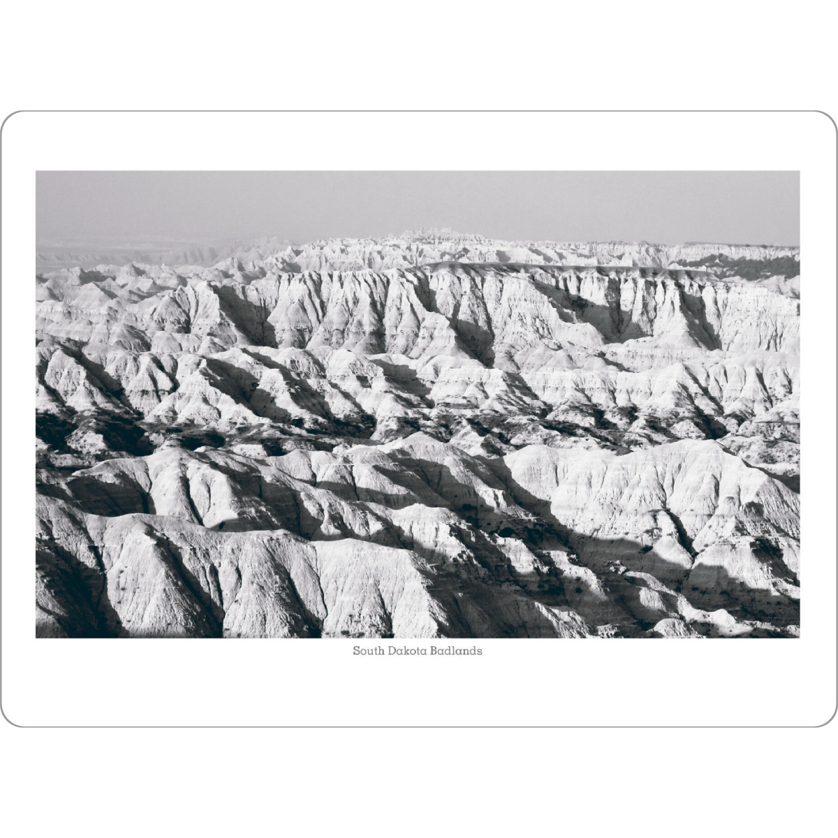 Tischset "Die Badlands" artboxONE - Natur,Reise,Schwarzweiß,Reise / Länder