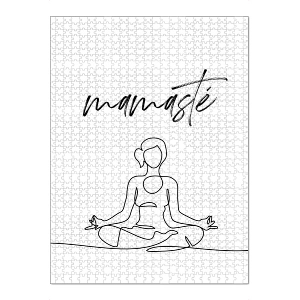 Puzzle Ravensburger "Mamasté" artboxONE - Typografie,Für Mama,Lustig