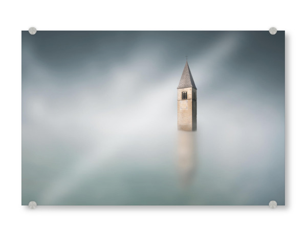 Acrylglasbild "The sunken Church" artboxONE - Reise,Abstrakt,Architektur