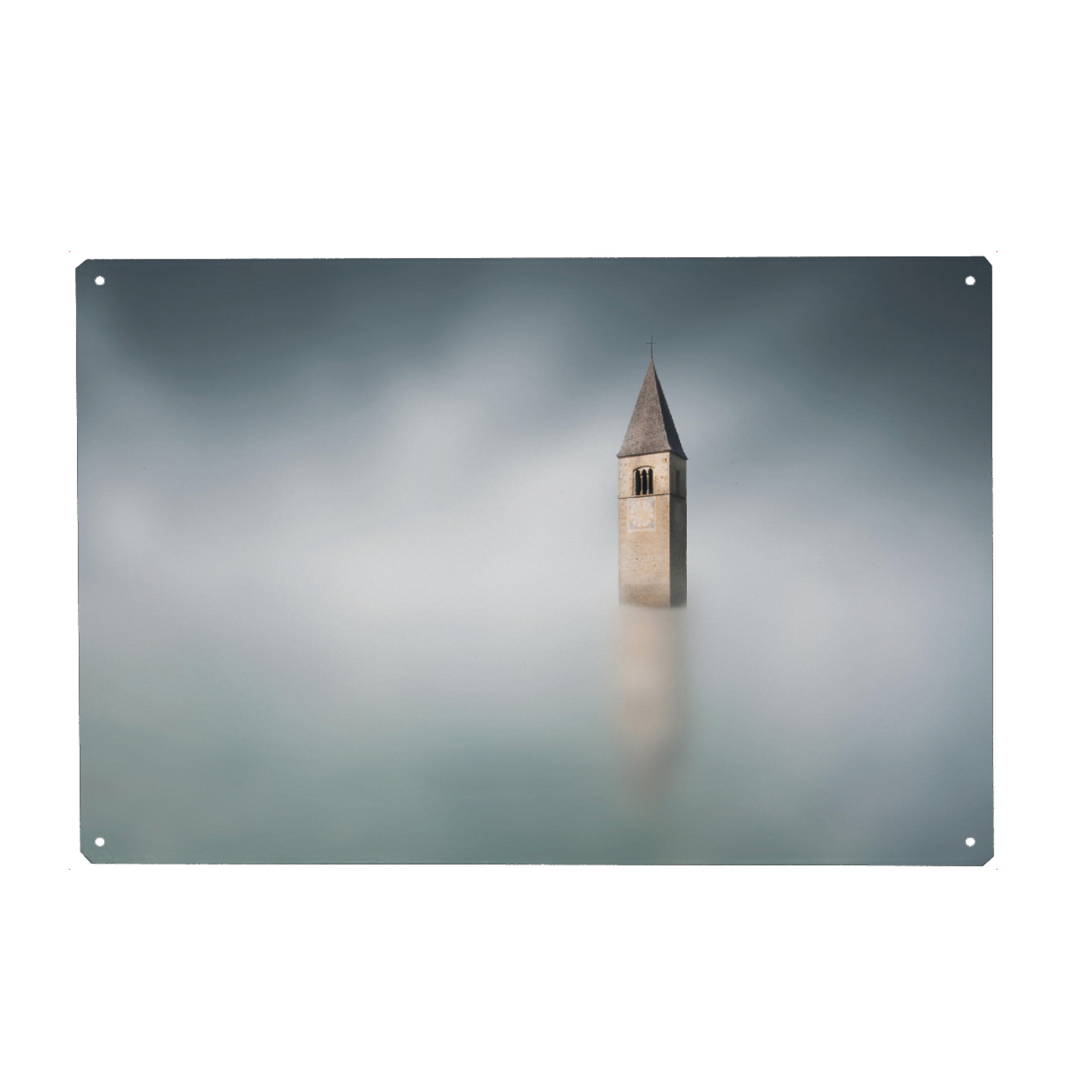 Holzbild "The sunken Church" artboxONE - Reise,Abstrakt,Architektur