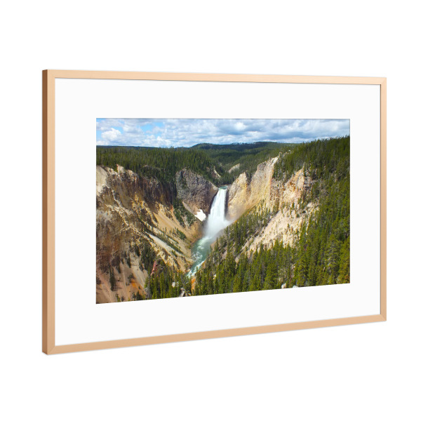 Poster mit Rahmen Kupfer "Yellowstone Canyon NP" artboxONE - Natur,Reise,Reise / Länder