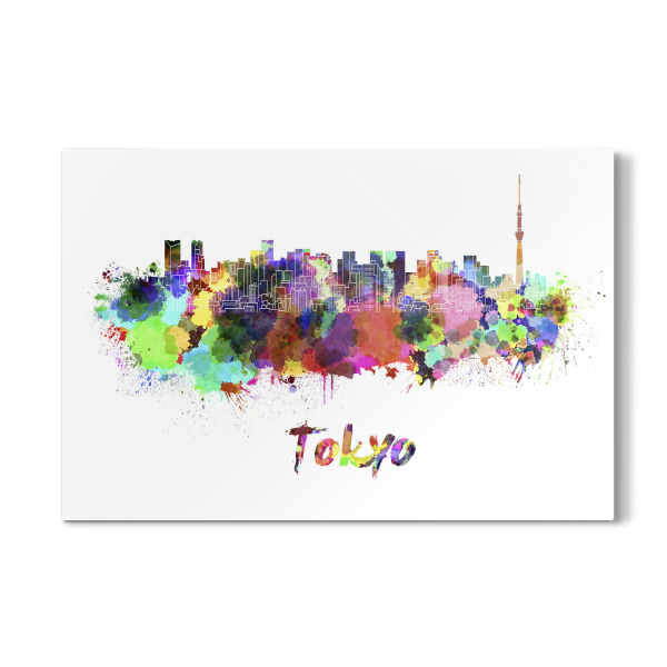 Galerie-Print "TOKYO skyline in watercolor-k" 30x20 cm artboxONE