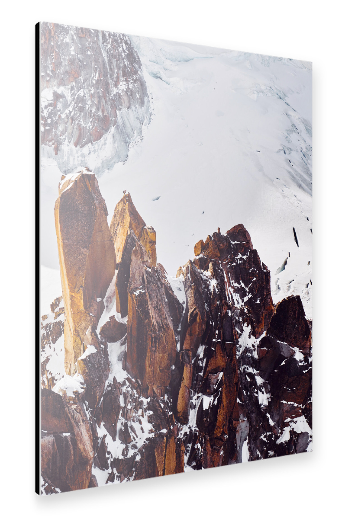 Alu-Dibond "Felsen auf dem Aiguille du Midi" 75x50 cm artboxONE