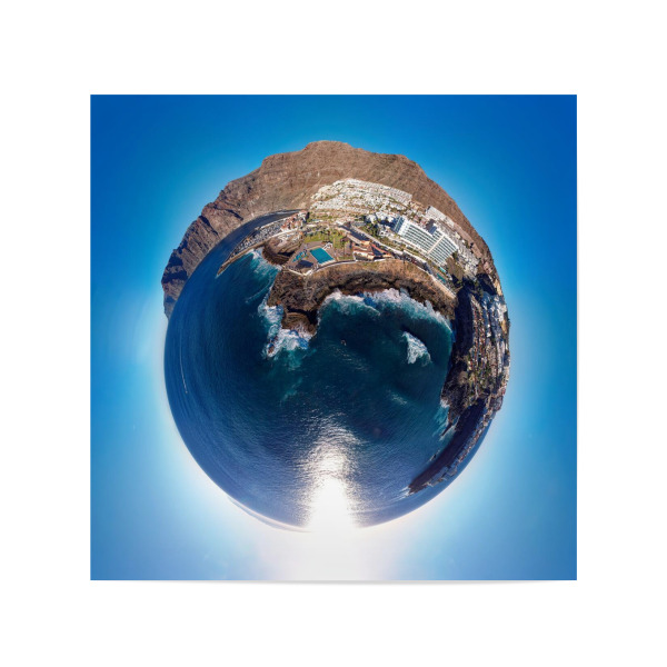 Poster 20x20 cm "Los Gigantes - Teneriffa" artboxONE - Städte,Natur,Reise,Architektur,Reise / Strand und Meer