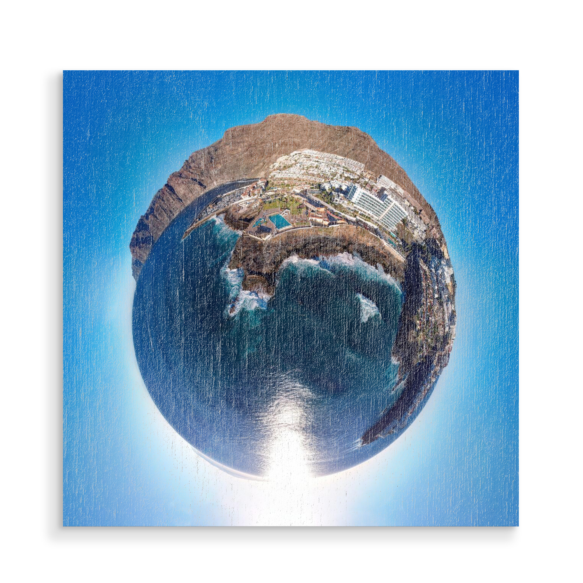 Holzbild "Los Gigantes - Teneriffa" artboxONE - Städte,Natur,Reise,Architektur,Reise / Strand und Meer