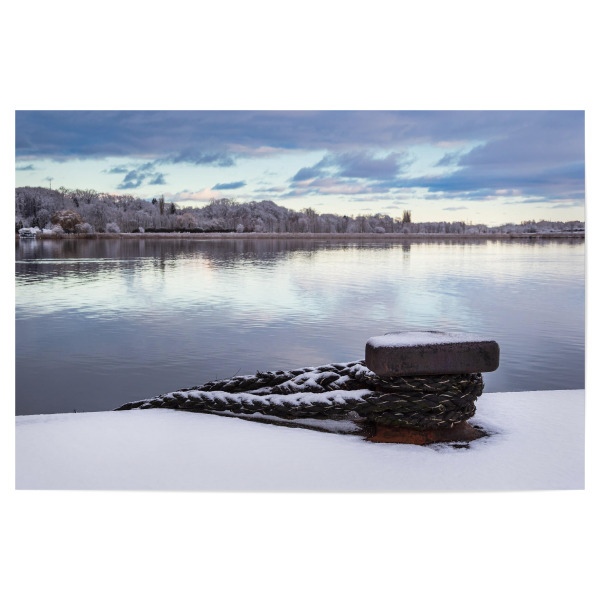 Poster "Poller, Warnow, Winter" artboxONE - Natur,Reise,Architektur,Städte / Weitere