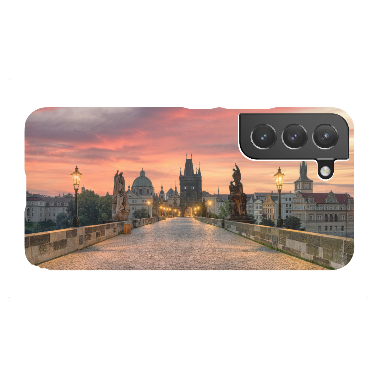 "Karlsbrücke Prag am Morgen"für Samsung Galaxy - Premium-Case Handyhülle artboxONE