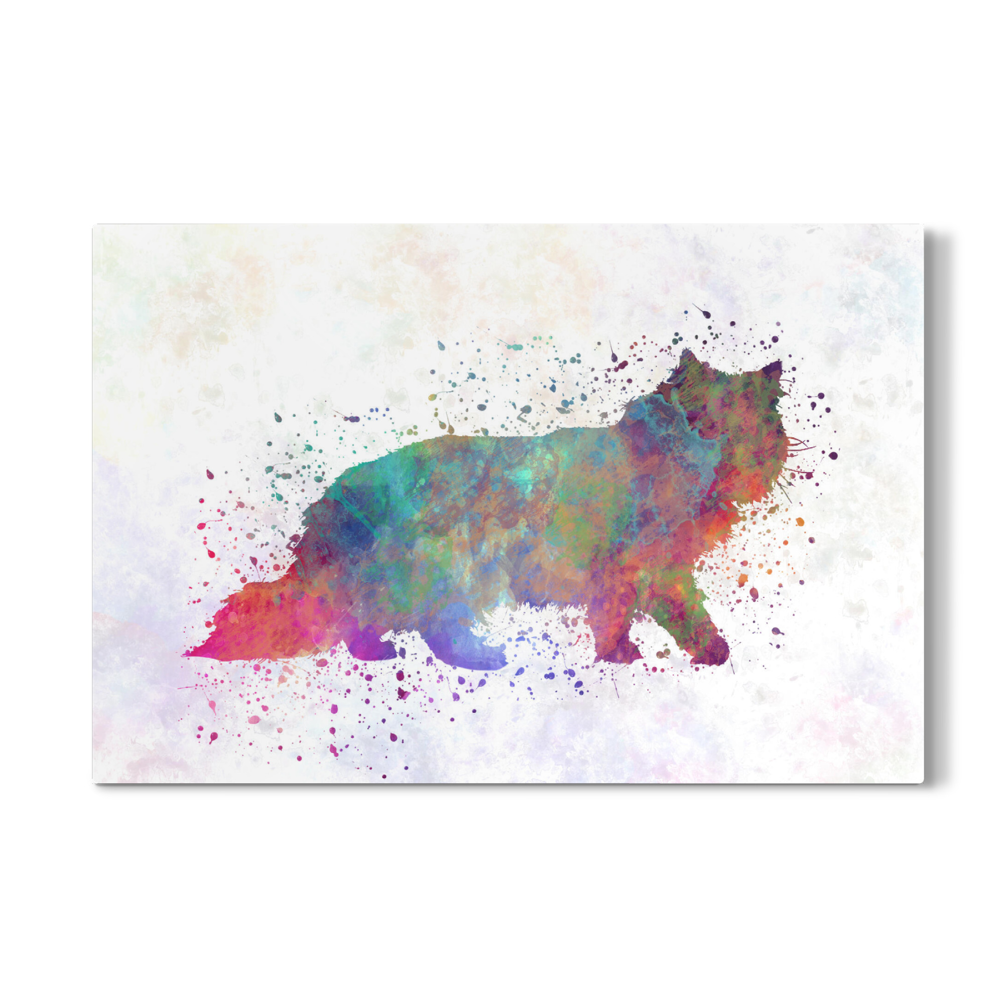 Galerie-Print "Forest cat in watercolor" 75x50 cm artboxONE
