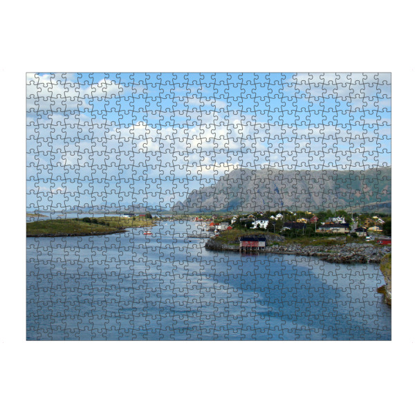 Puzzle Ravensburger "Norwegens Küstenlandschaft" artboxONE - Natur,Reise,Reise / Strand und Meer,Reise / Länder