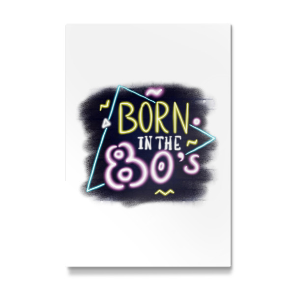 Galerie-Print "Born In The 80s" 30x20 cm artboxONE