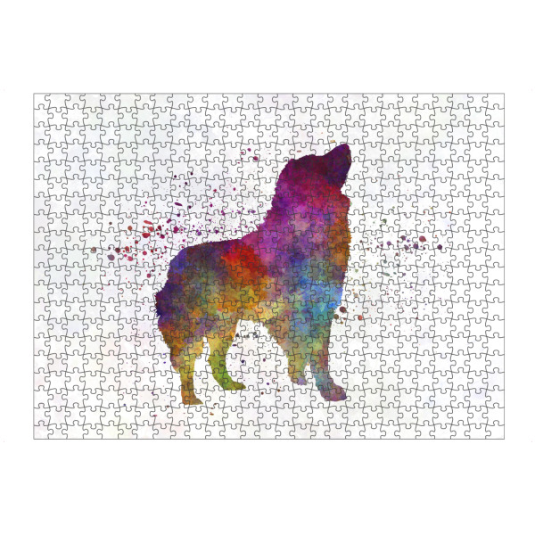 Puzzle Ravensburger "Romanian Carpathian Shepherd" artboxONE - Tiere,Abstrakt - Dog,Pet,Animal,Mammal,Watercolor,Abstract,Hund - Bild dog