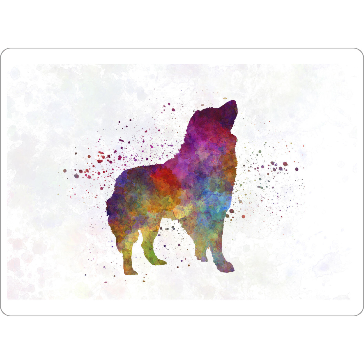 Tischset "Romanian Carpathian Shepherd" artboxONE - Tiere,Abstrakt - Dog,Pet,Animal,Mammal,Watercolor,Abstract,Hund - Bild dog