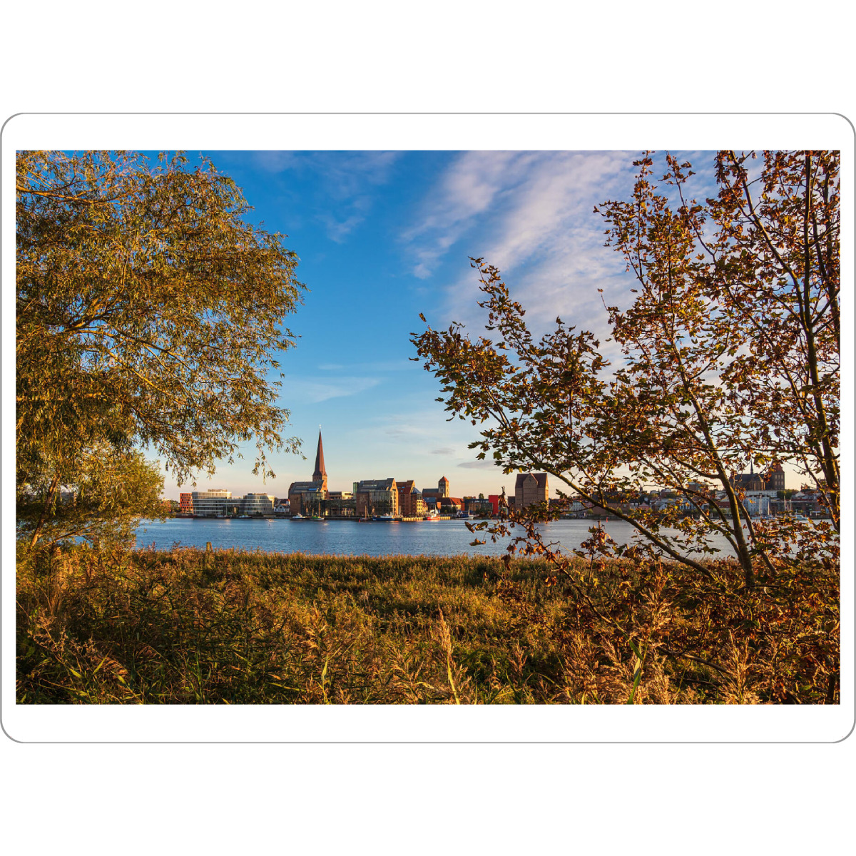 Tischset "Bäume, Schilf, Warnow" artboxONE - Natur,Reise,Architektur,Städte / Weitere