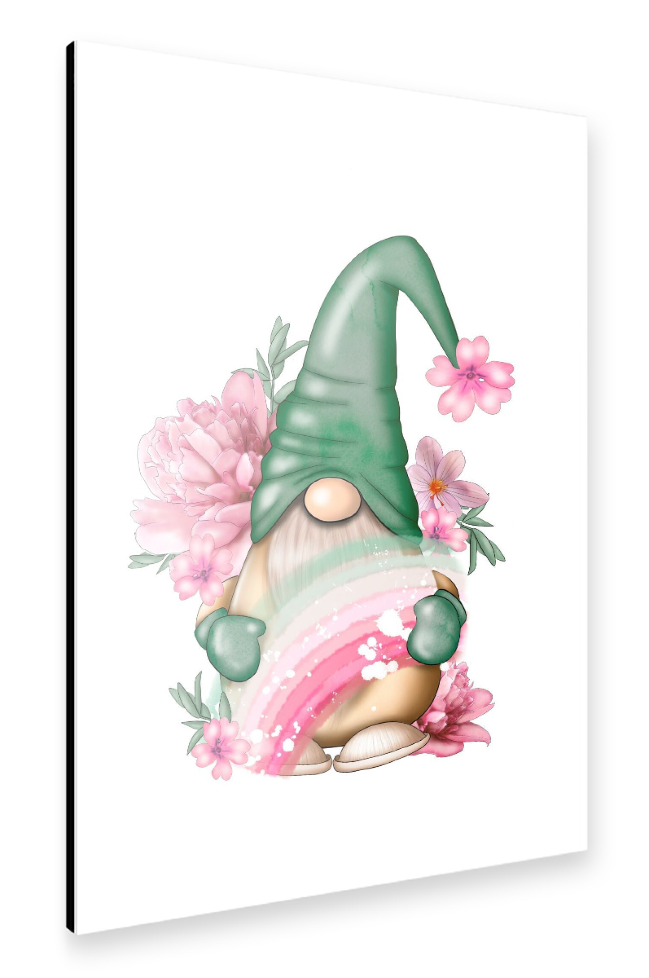 Alu-Dibond "Rainbow Gnome" 75x50 cm artboxONE