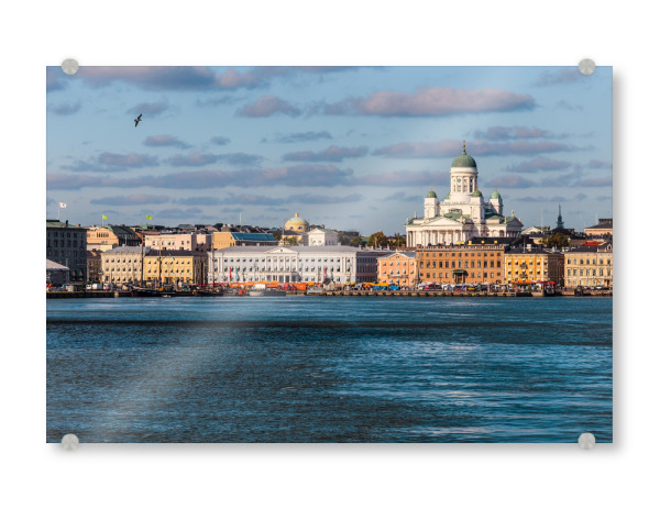 Acrylglasbild "Helsinki Skyline, Finland" artboxONE - Städte - Helsinki,Finland,Skyline,Nordic,Architecture,Sea,Baltic,Waterfront,Finnish