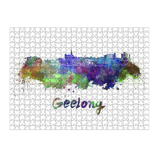 artboxONE Puzzle "GEELONG skyline-b" artboxONE - Städte,Abstrakt,Architektur