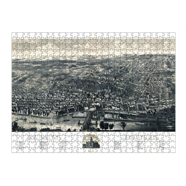 artboxONE Puzzle "Antique Map Albany- New York" artboxONE - Architektur,Kartografie