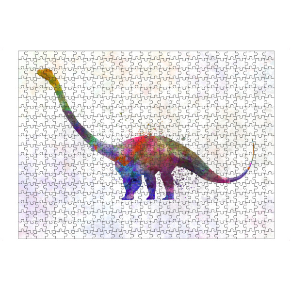 Puzzle Ravensburger "Barosaurus in watercolor" artboxONE - Tiere,Abstrakt
