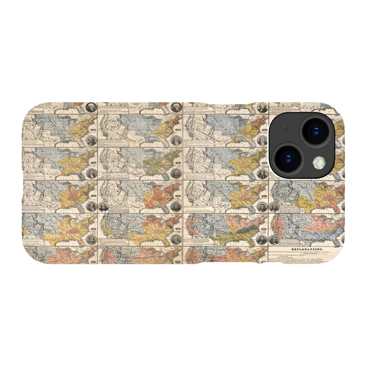 iPhone "Old map united states-b" Premium-Case Handyhülle artboxONE