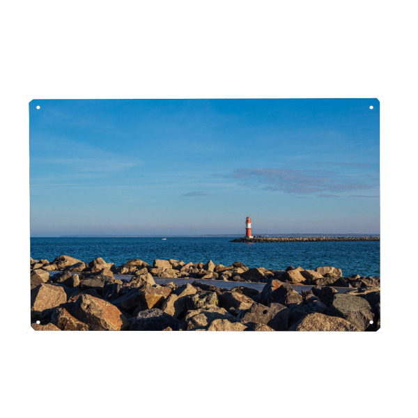 Holzbild "Mole, Ostsee, Molenturm" artboxONE - Natur,Reise,Architektur,Reise / Strand und Meer