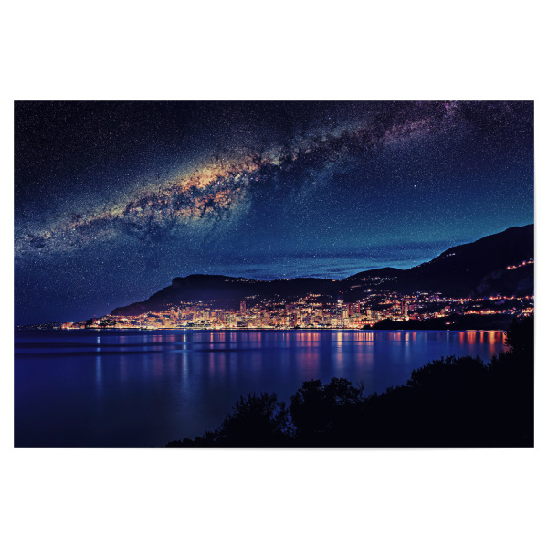 Poster 30x20 cm "Night In Monaco" artboxONE - Städte,Reise,Architektur,Reise / Strand und Meer,Reise / Länder