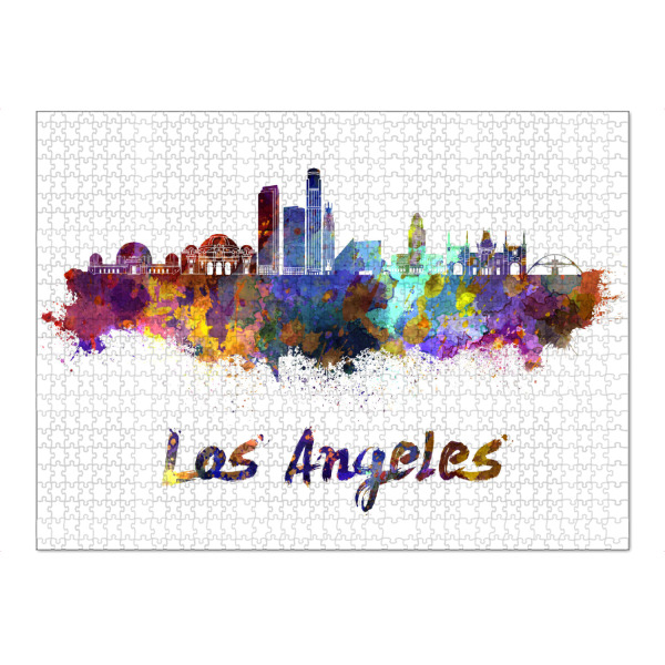 Puzzle Ravensburger "LOS ANGELES skyline-f" artboxONE - Städte,Abstrakt,Architektur