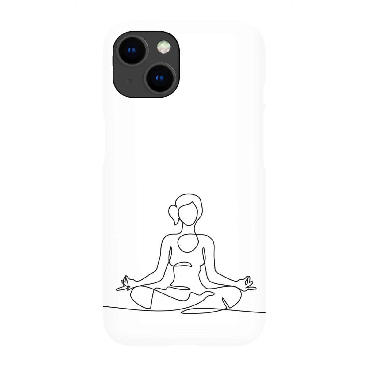 "Lotus Sitz - lineart"für iPhone - Premium-Case Handyhülle artboxONE