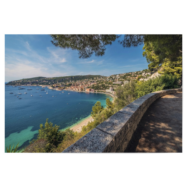 Poster "French Riviera coastline in summer" artboxONE - Natur,Reise,Reise / Strand und Meer,Städte / Weitere