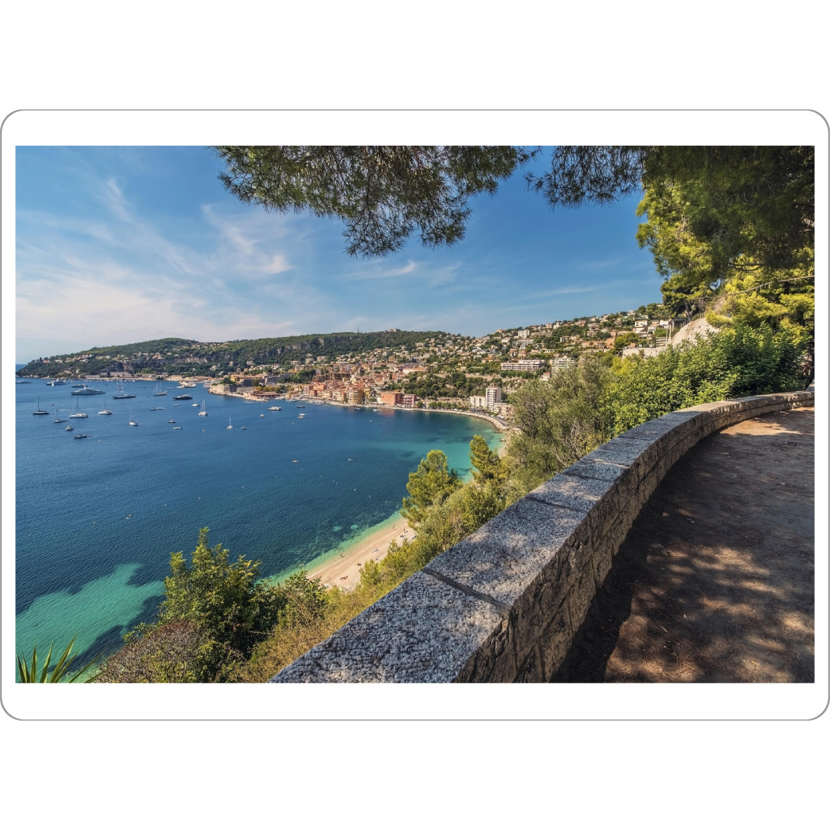 Tischset "French Riviera coastline in summer" artboxONE - Natur,Reise,Reise / Strand und Meer,Städte / Weitere