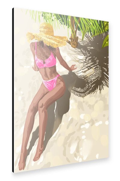 Alu-Dibond "Sky above, sand below peace within" 30x20 cm artboxONE