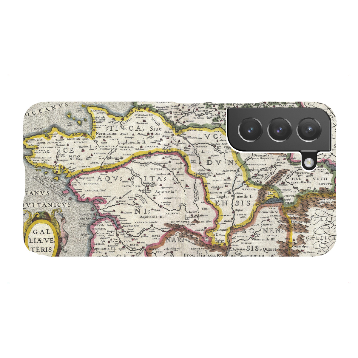 "Karte von Frankreich"für Samsung Galaxy - Premium-Case Handyhülle artboxONE