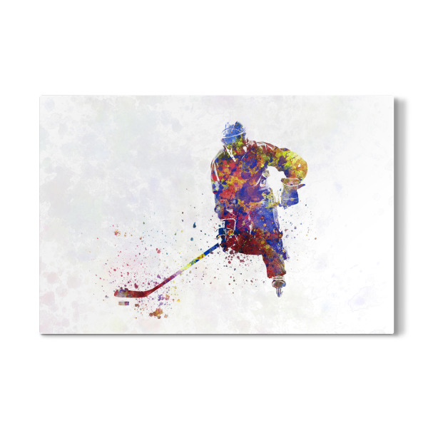 Galerie-Print "Eishockey in Aquarell" 30x20 cm artboxONE