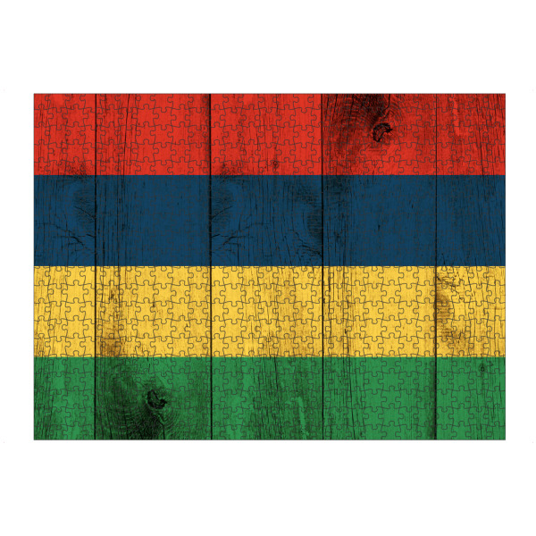 artboxONE Puzzle "Mauritus vintage Flagge" artboxONE - Reise,Reise / Afrika,Reise / Länder - Mauritius,Flagge,Fahne,Vintage,Grunge,Afrika,Bunt