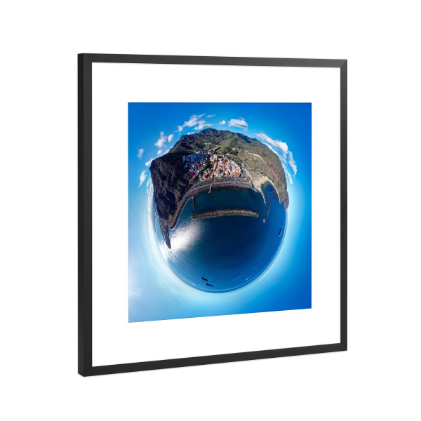 Poster mit Rahmen Schwarz (Metallic) "Teneriffa - San Andrés; high" artboxONE - Städte,Natur,Reise,Reise / Strand und Meer,Reise / Länder