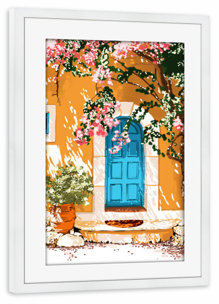 Poster mit Rahmen weiß "Oh The Places You Will Go" artboxONE - Natur,Reise,Architektur