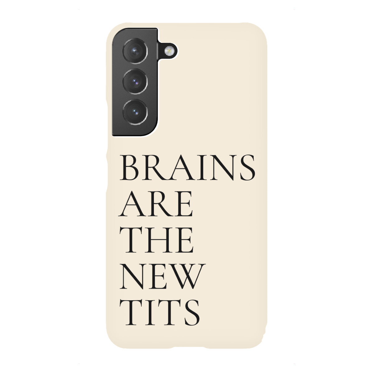 Samsung Galaxy "Brains are the new tits quote" Premium-Case Handyhülle artboxONE