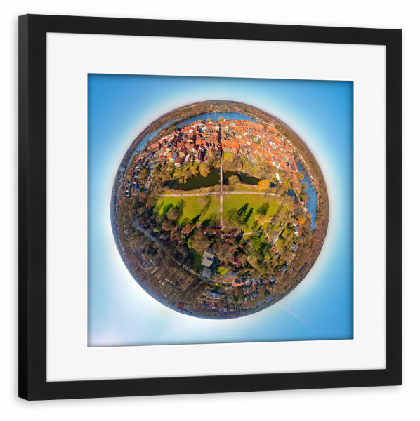 Poster mit Rahmen schwarz "Mölln - Kurpark" artboxONE - Städte,Natur,Reise,Architektur,Städte / Weitere