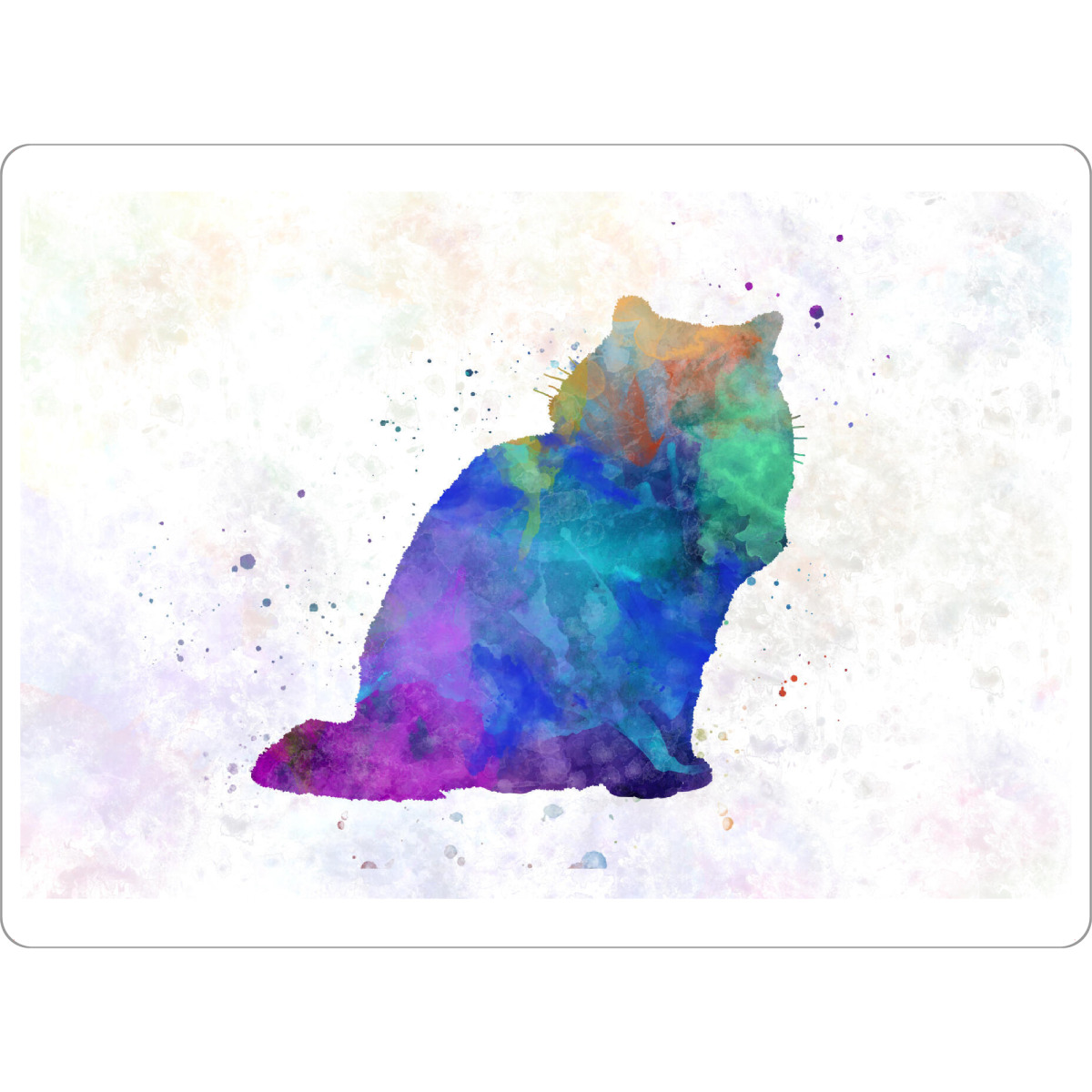 Tischset "Ragdoll-Katze in Aquarell" artboxONE - Tiere,Abstrakt - Katzen,Katze,Haustier,Katze,Tier,Aquarell,Zeichnung,Kinderdekoration,Dekoration