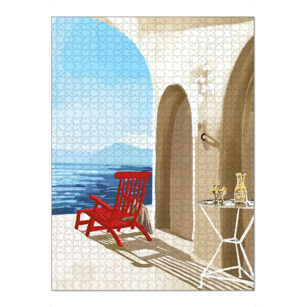 Puzzle Ravensburger "Einsamkeit am Meer" artboxONE - Städte,Architektur