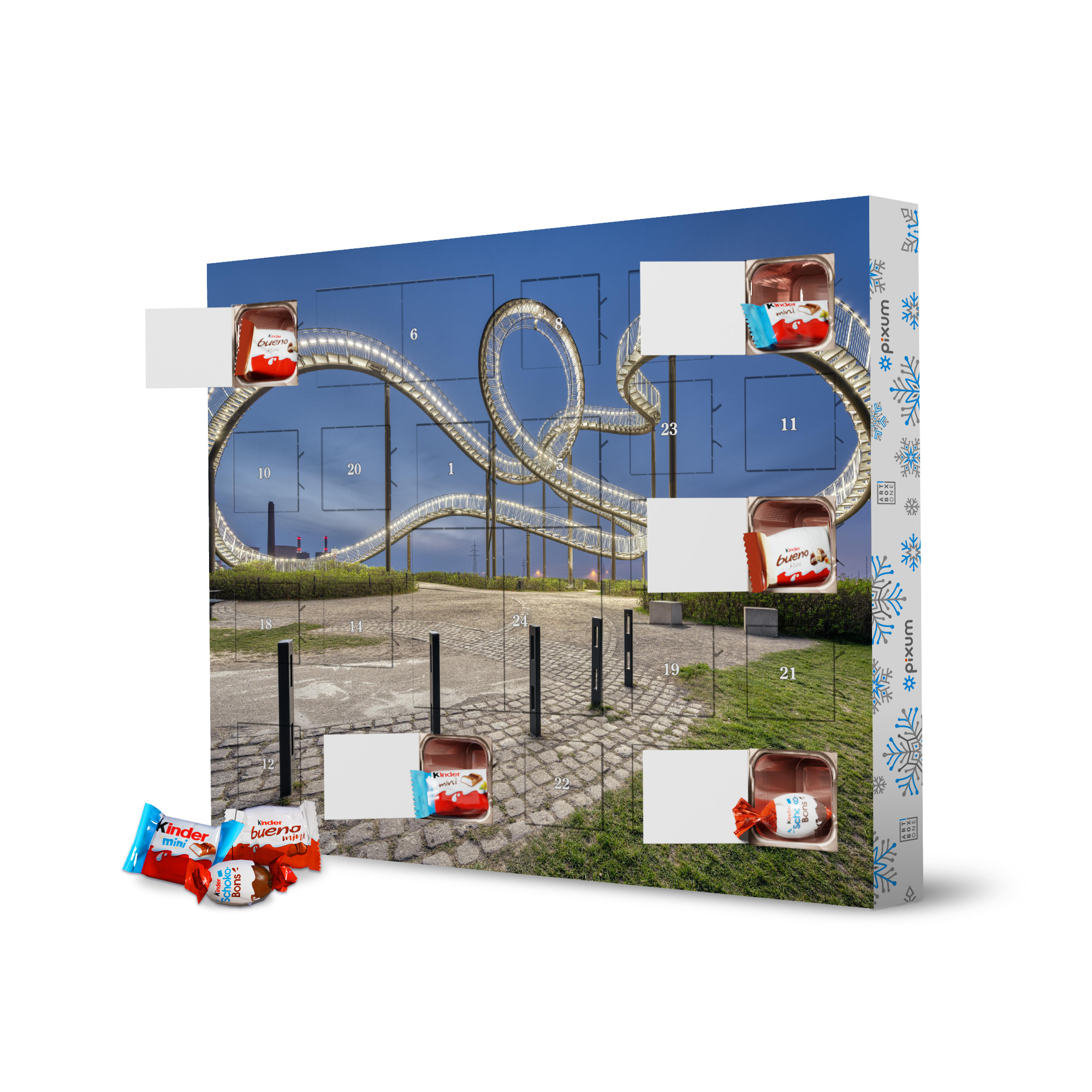 Adventskalender XXL mit Produkten von Kinder Tiger and Turtle Duisburg artboxONE Adventskalender Städte