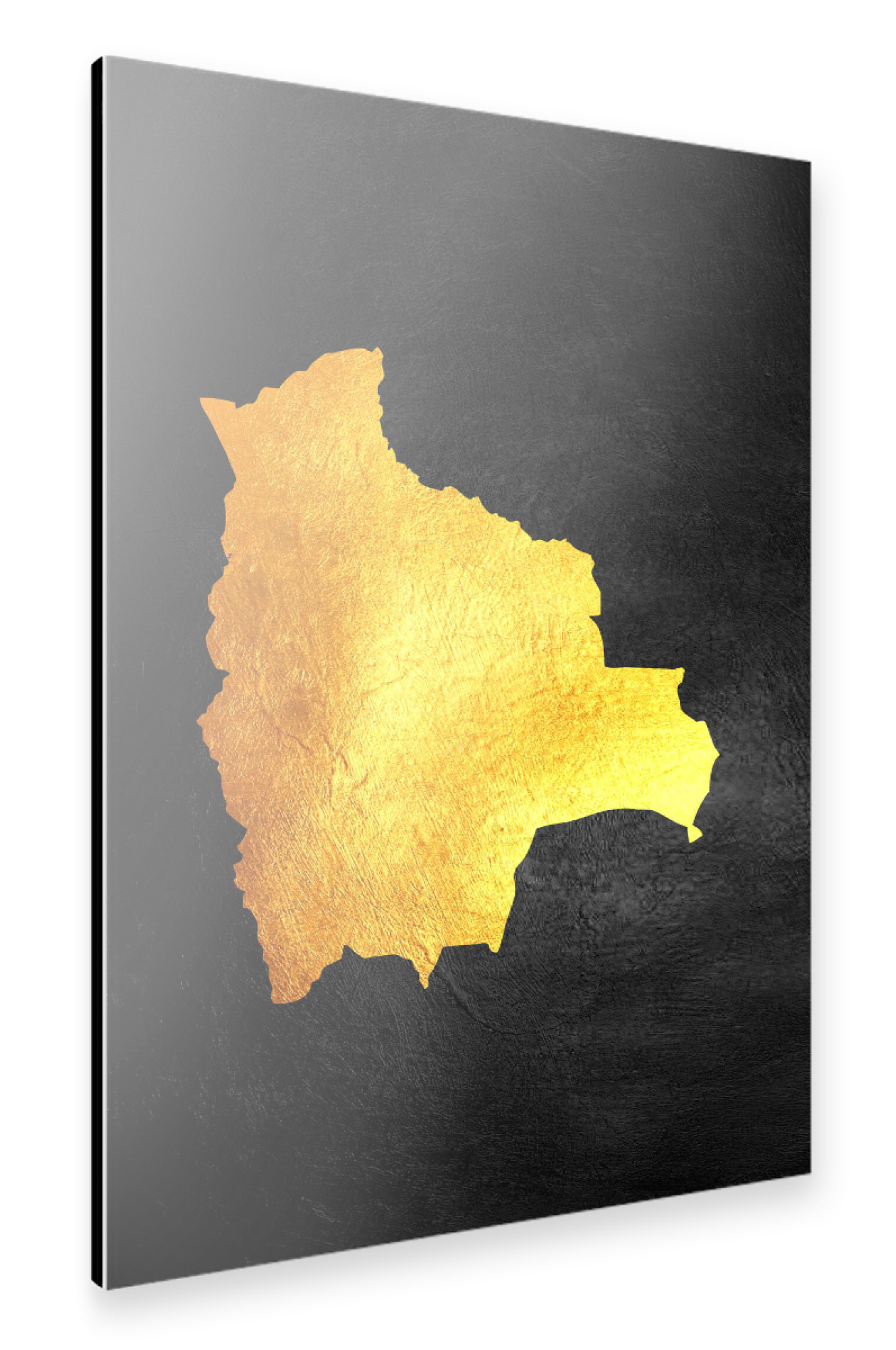 Alu-Dibond "Bolivien Goldkarte" 30x20 cm artboxONE