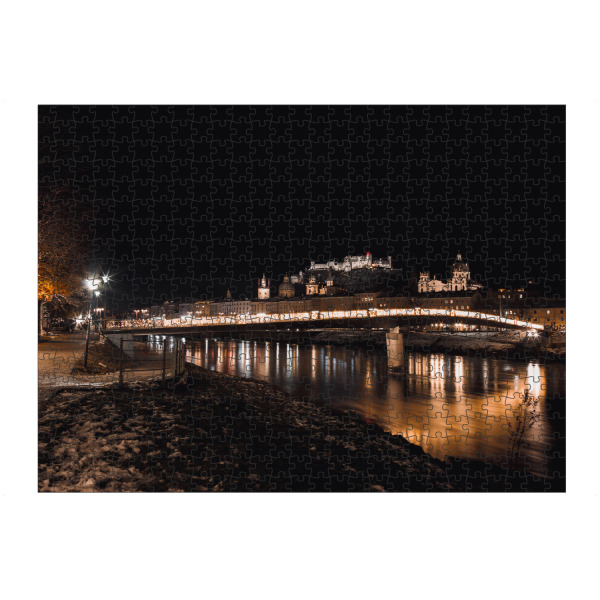 Puzzle Ravensburger "Salzburg - Nachtaufnahme" artboxONE - Städte,Reise,Architektur