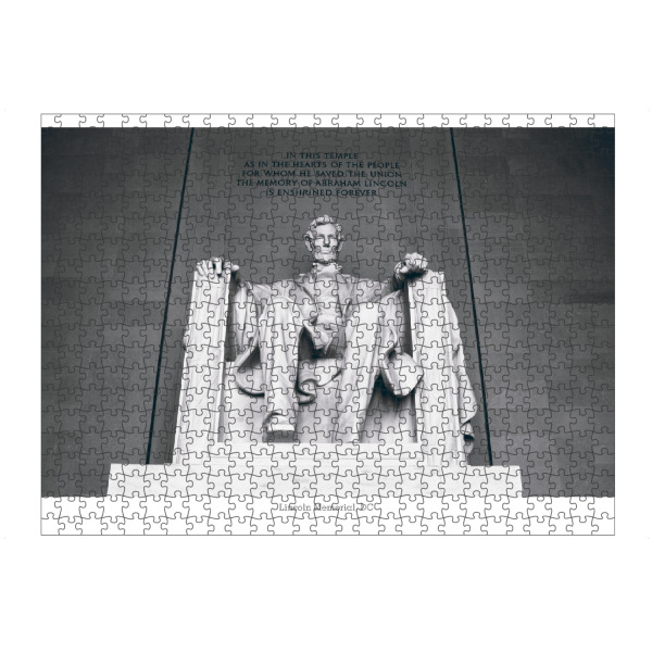 Puzzle Ravensburger "The Lincoln Memorial, Washington" artboxONE - Reise,Schwarzweiß,Architektur,Reise / Länder,Städte / Washington
