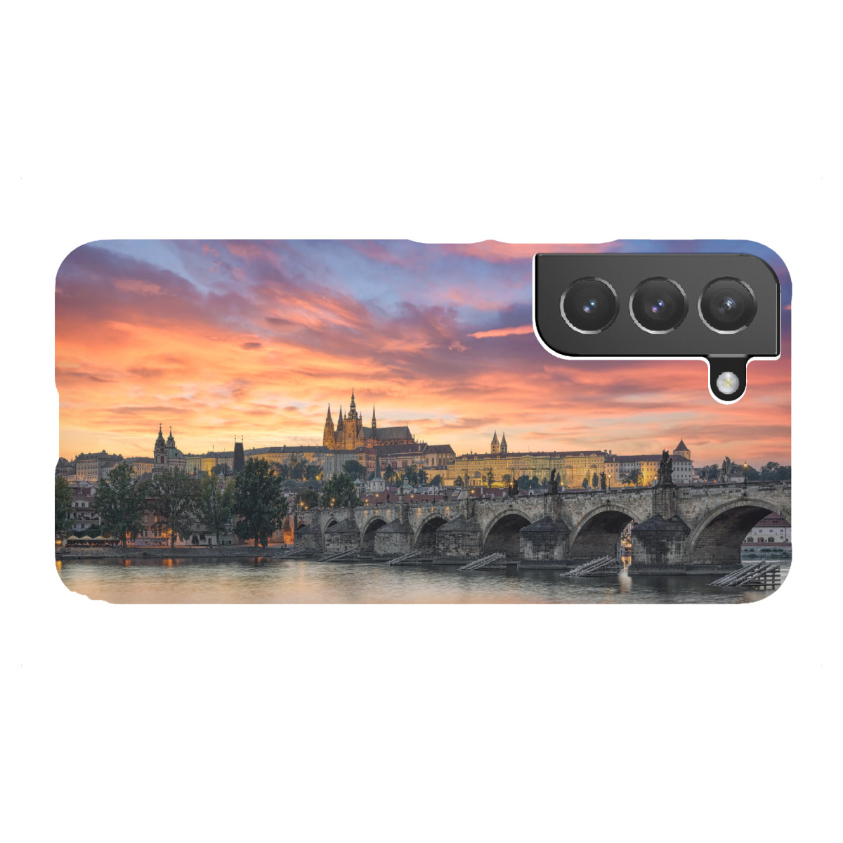 Samsung Galaxy "Prager Burg bei Sonnenuntergang" Premium-Case Handyhülle artboxONE