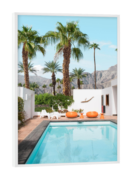 Poster mit weißem Rahmen "Palm-Springs-Stimmung" artboxONE - Natur,Reise,Floral,Architektur,Städte / Los Angeles