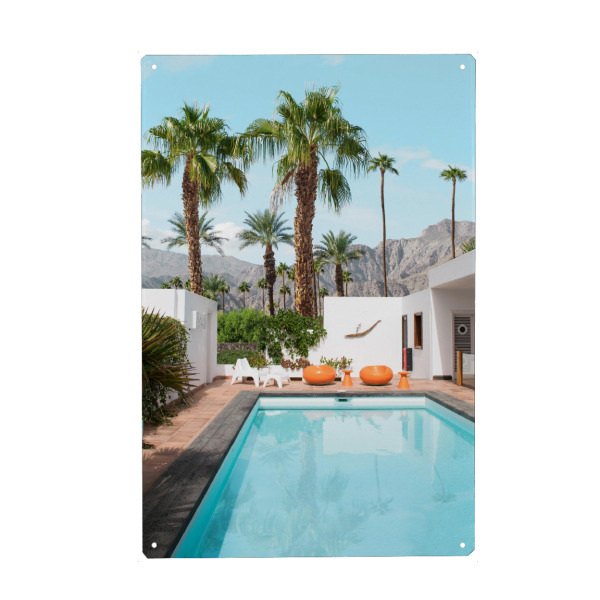 Metall Poster "Palm-Springs-Stimmung" artboxONE - Natur,Reise,Floral,Architektur,Städte / Los Angeles