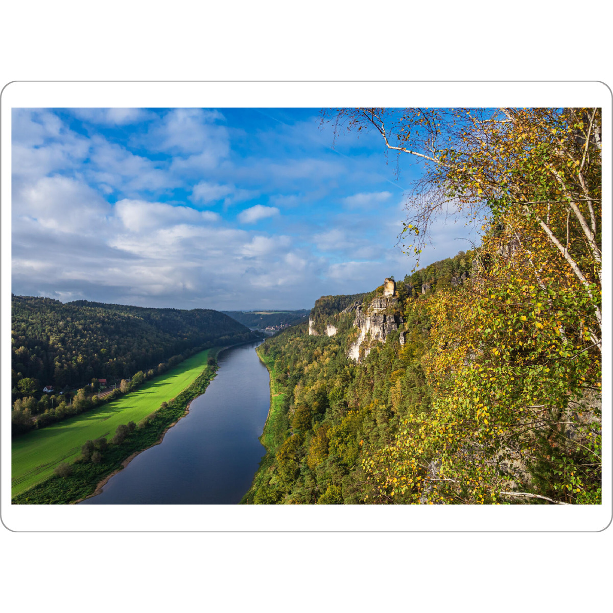 Tischset "Felsen, Elbe und Landschaft" artboxONE - Natur,Reise