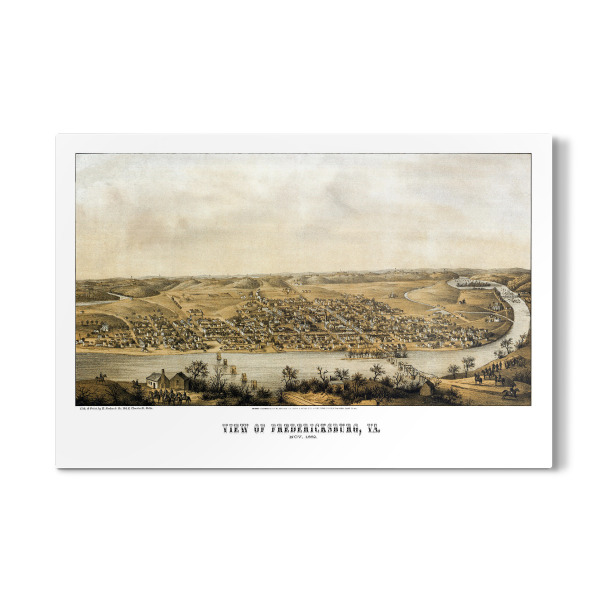 Galerie-Print "Antike Karte von Fredericksburg" 30x20 cm artboxONE