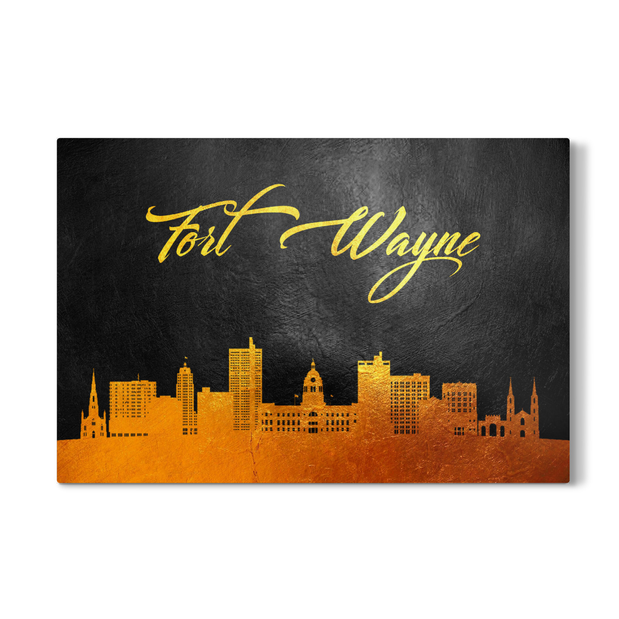 Galerie-Print "Fort Wayne Indiana Gold Skyline" 30x20 cm artboxONE