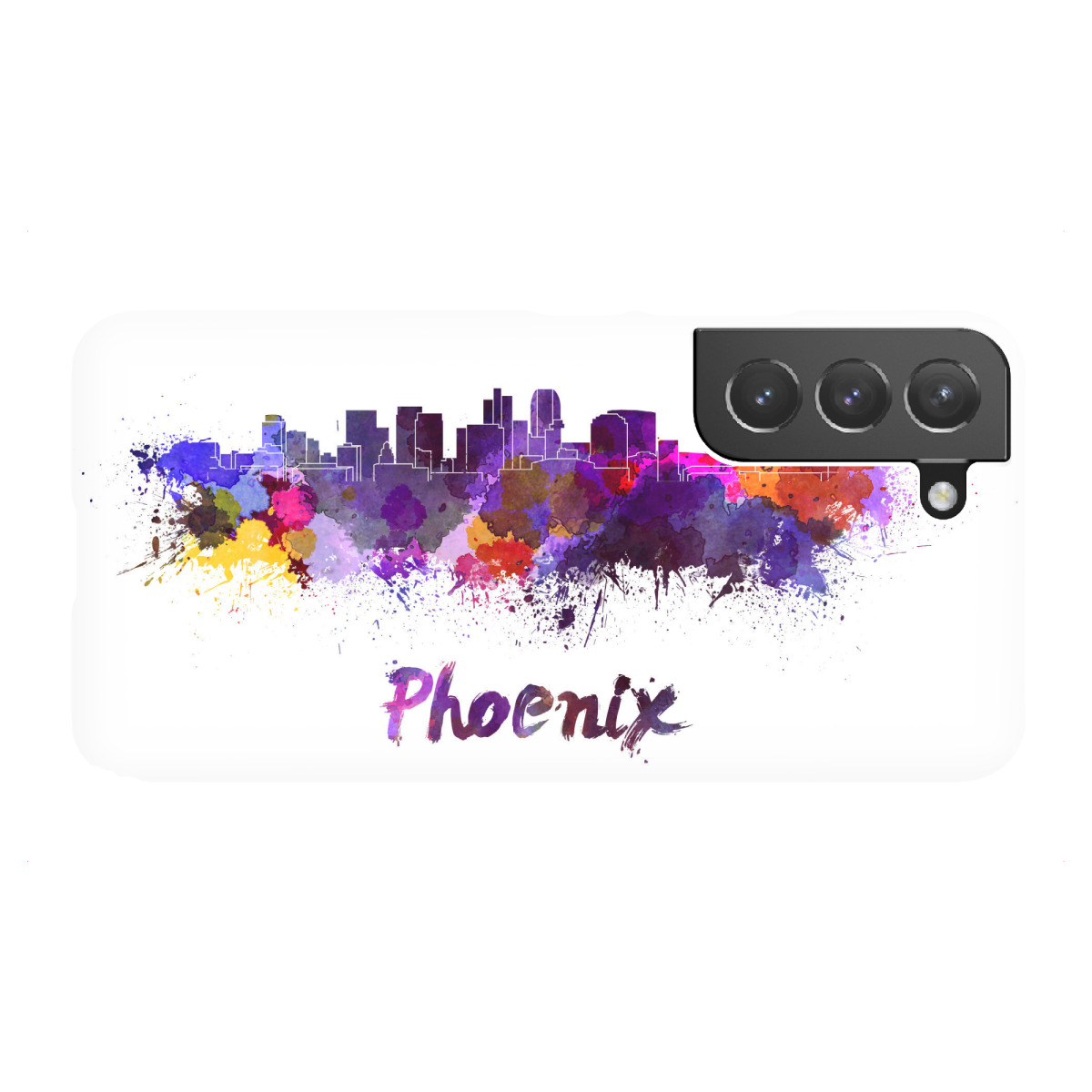 Samsung Galaxy "PHOENIX-Skyline im Aquarell" Premium-Case Handyhülle artboxONE